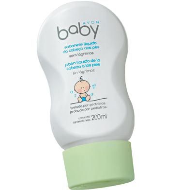SABONETE LIQUIDO CABEÇA AOS PÊS AVON BABY